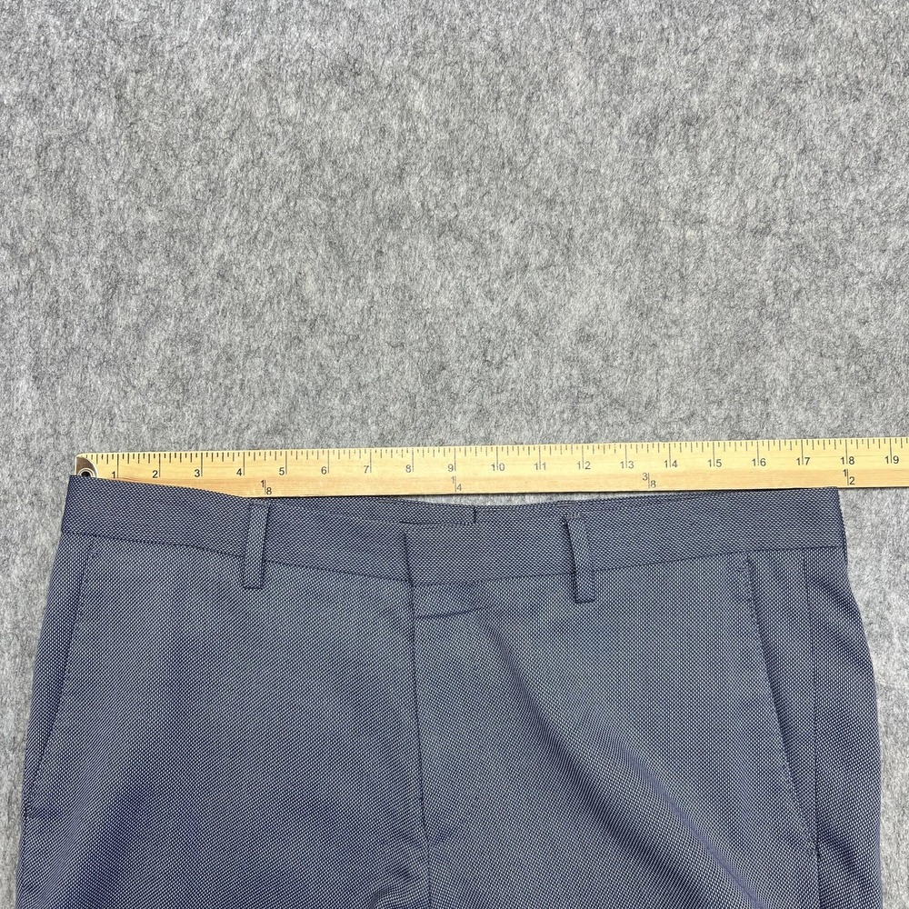Hugo Boss Crigan Pants Mens 34 Blue Slim Wool Blend Dress Trousers Actual35x29 - Picture 14 of 16